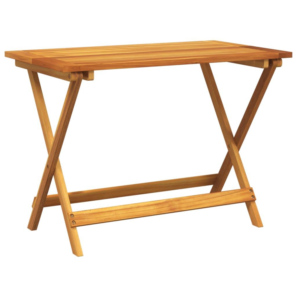 Mesa de jardín plegable madera maciza de acacia