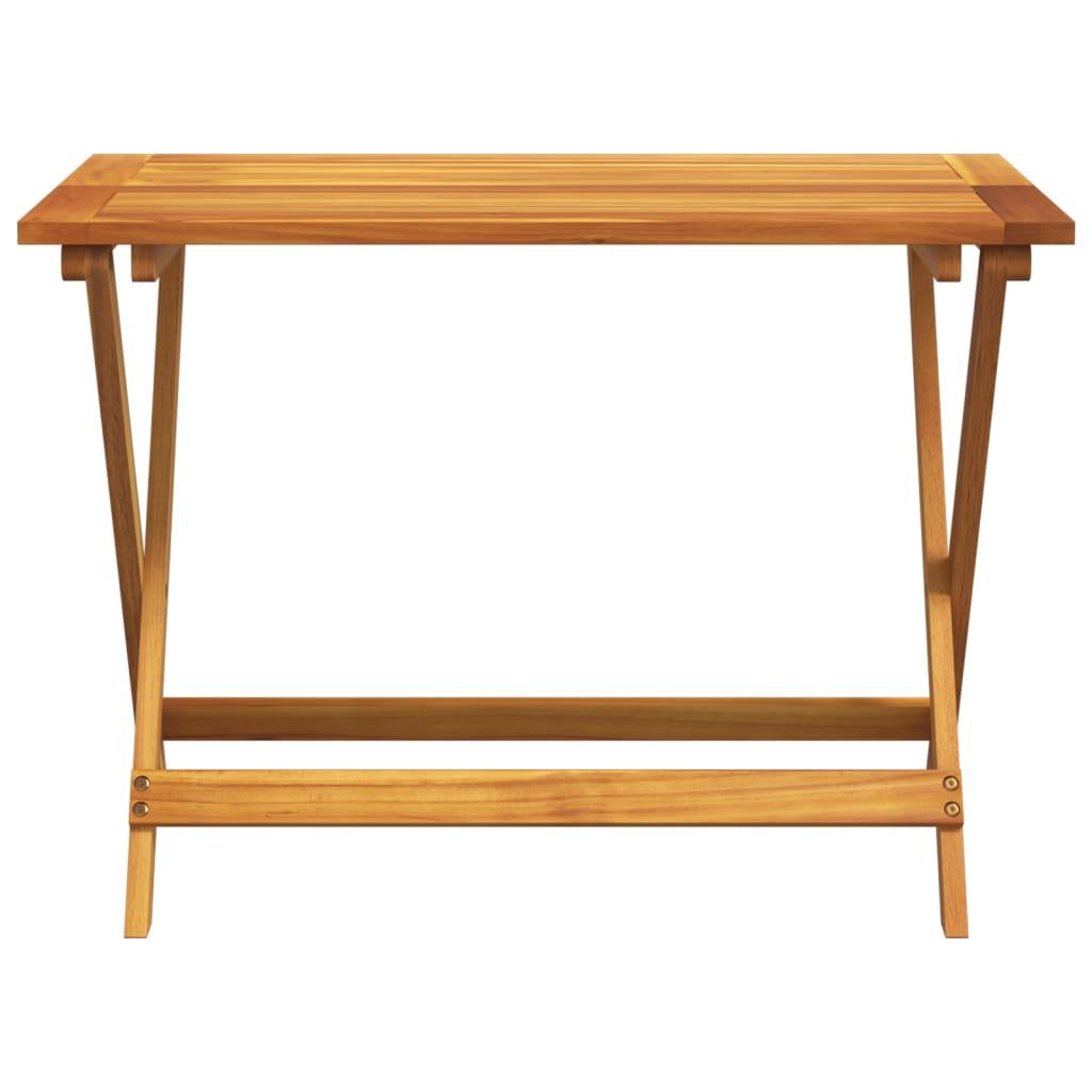 Mesa de jardín plegable madera maciza de acacia