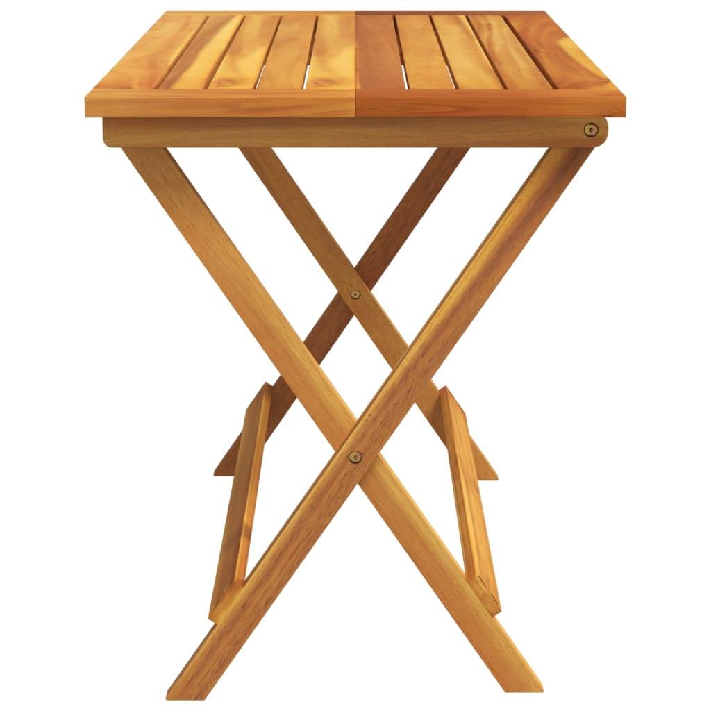 Mesa de jardín plegable madera maciza de acacia