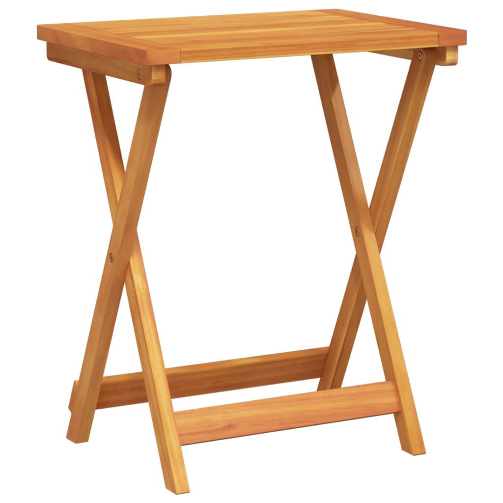 Mesa de jardín plegable madera maciza de acacia 135x85x75 cm