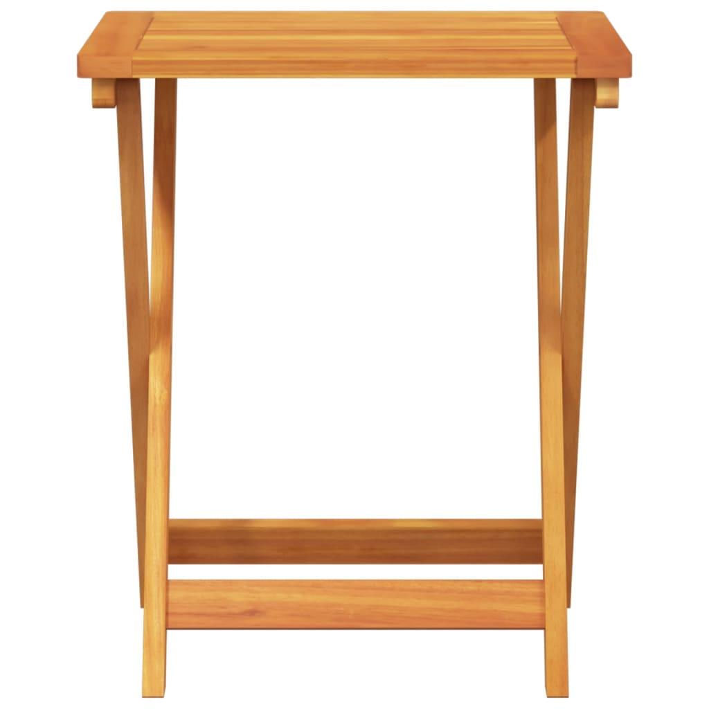 Mesa de jardín plegable madera maciza de acacia