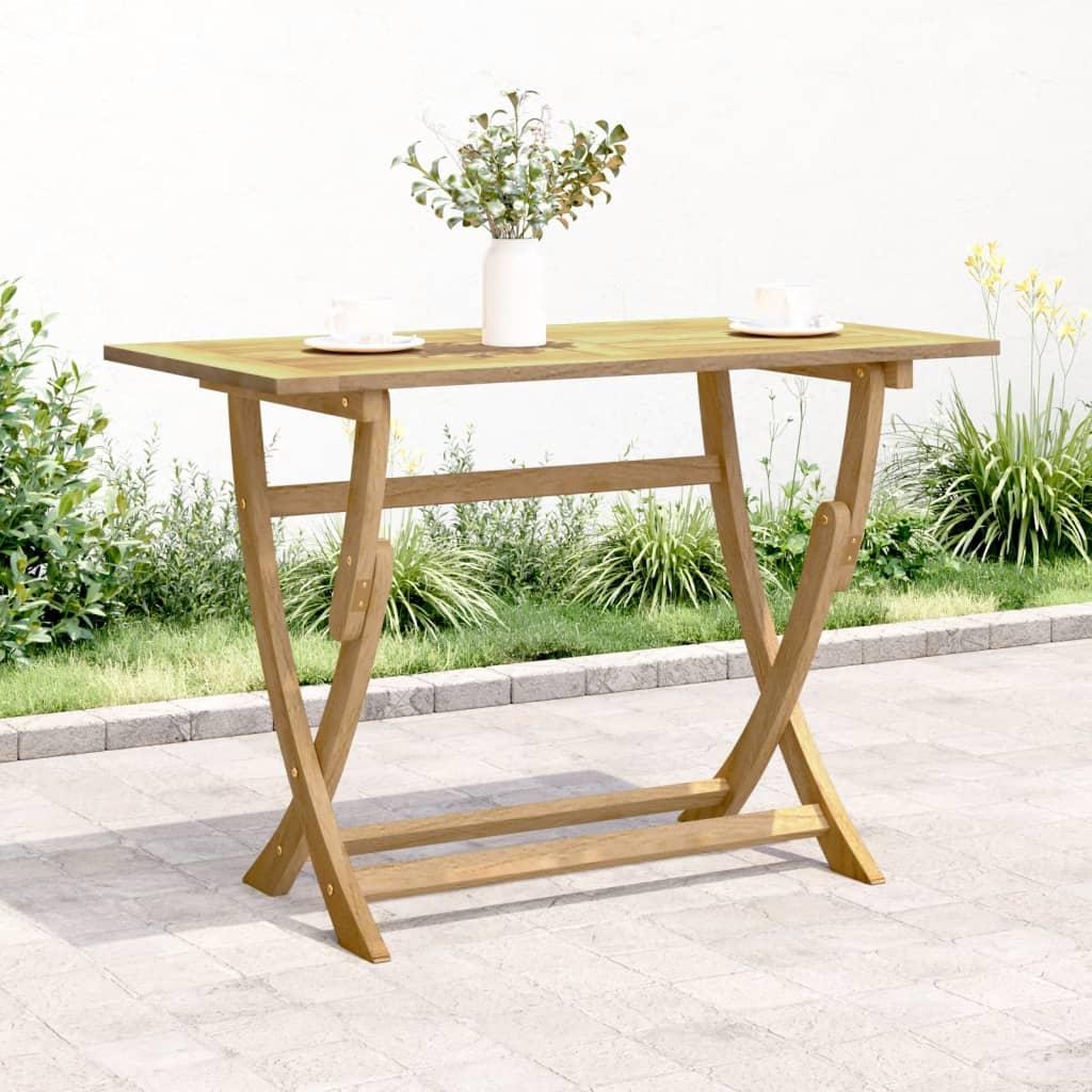 Mesa de jardín plegable madera maciza de acacia 90x52,5x65 cm