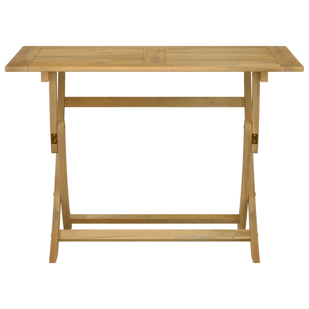 Mesa de jardín plegable madera maciza de acacia 90x52,5x65 cm
