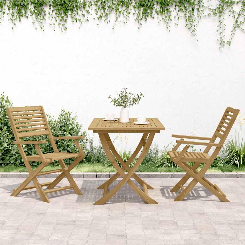 Sillas plegables 2 uds madera acacia