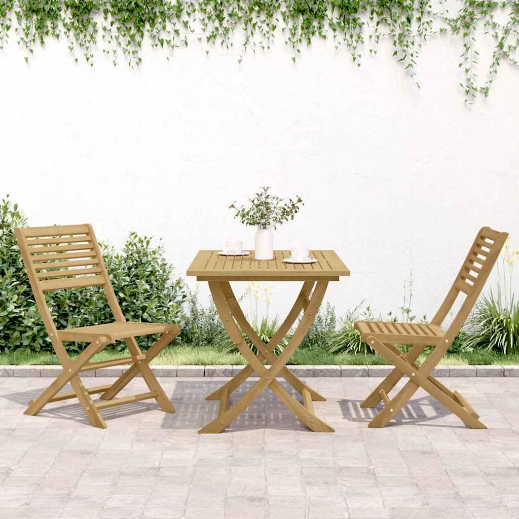 Sillas plegables 2 uds madera acacia
