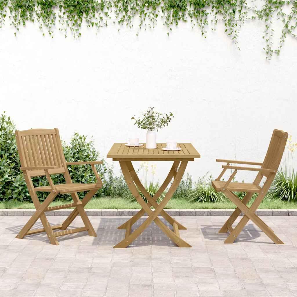Sillas plegables 2 uds madera acacia