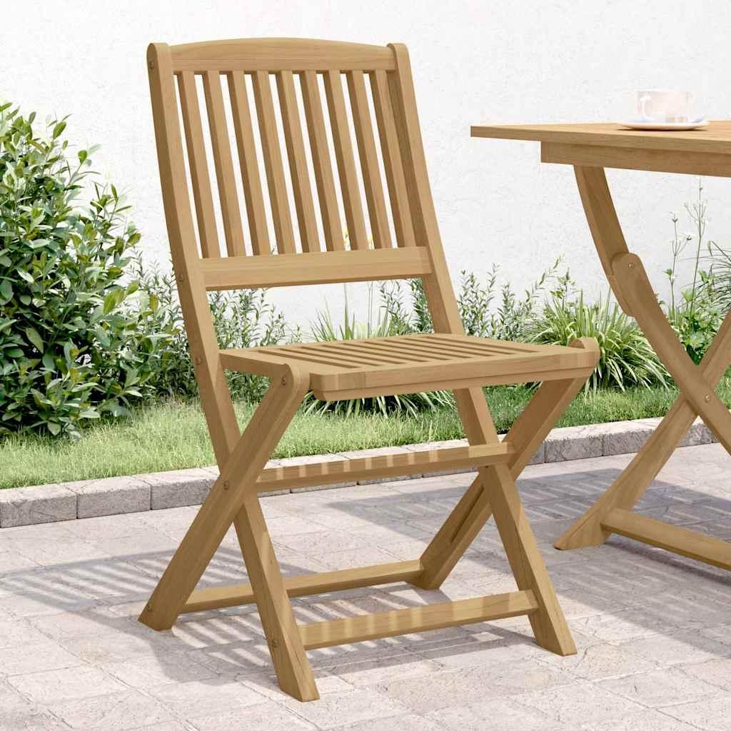 Sillas plegables 2 uds madera acacia