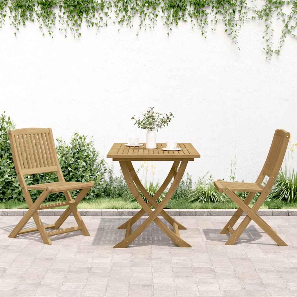 Sillas plegables 2 uds madera acacia
