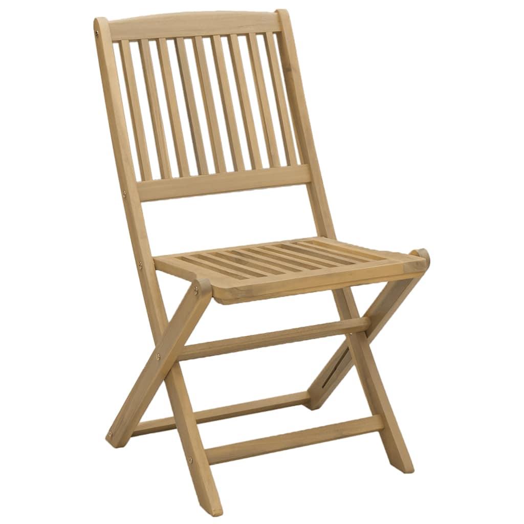 Sillas plegables 2 uds madera acacia