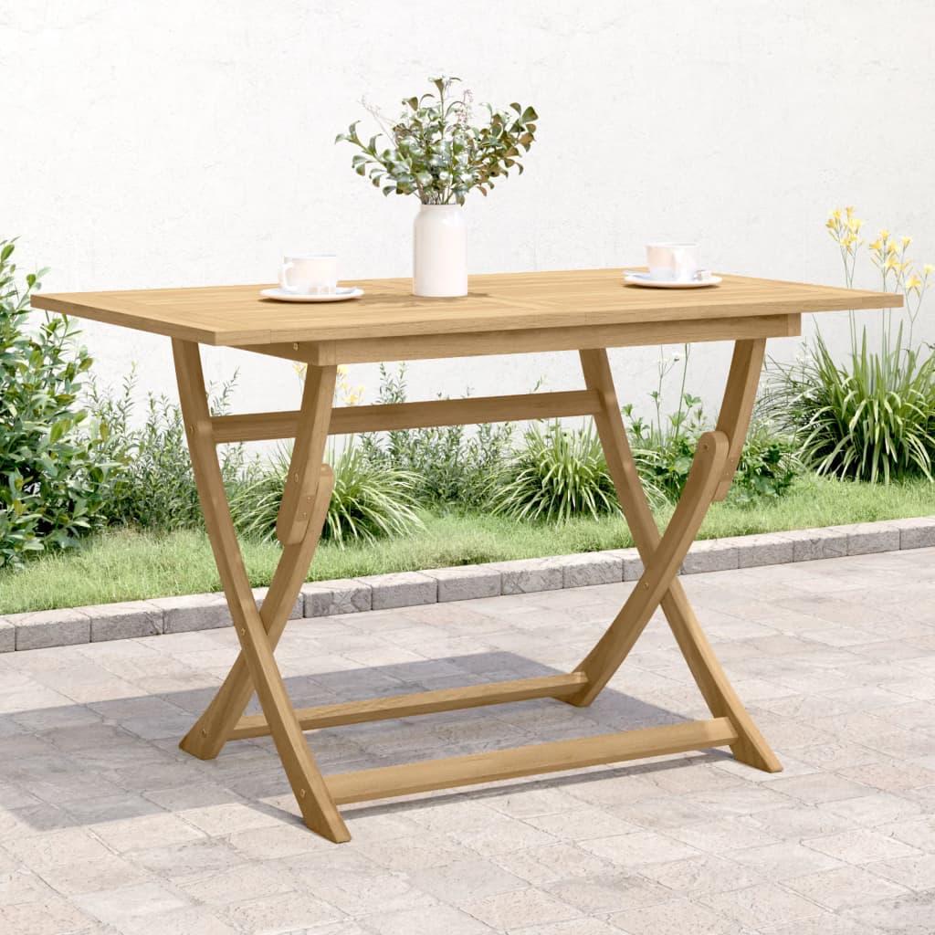 Mesa de jardín plegable madera maciza de acacia 90x52,5x65 cm