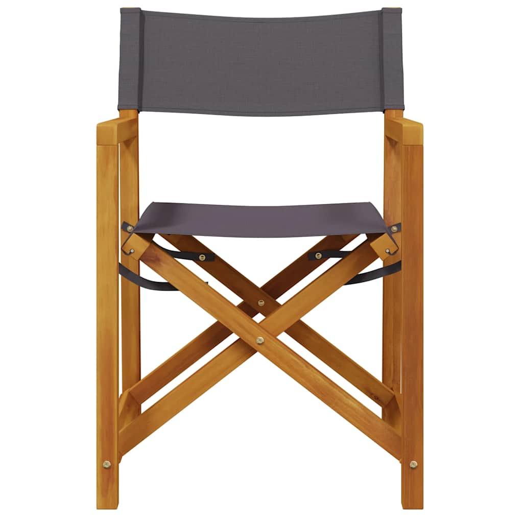 Sillas de director plegables 2 unidades tela blanco crema
