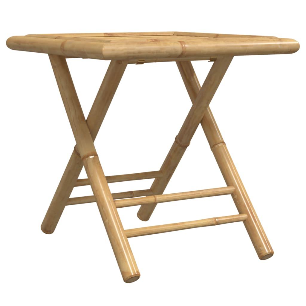 Mesa plegable de jardín de bambú 115x50x75 cm