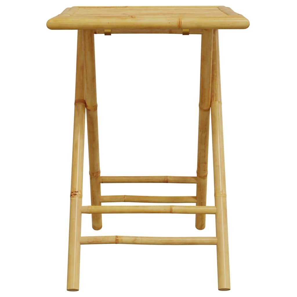 Mesa plegable de jardín de bambú 115x50x75 cm