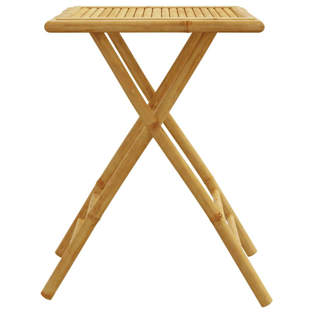 Mesa plegable de jardín de bambú 115x50x75 cm