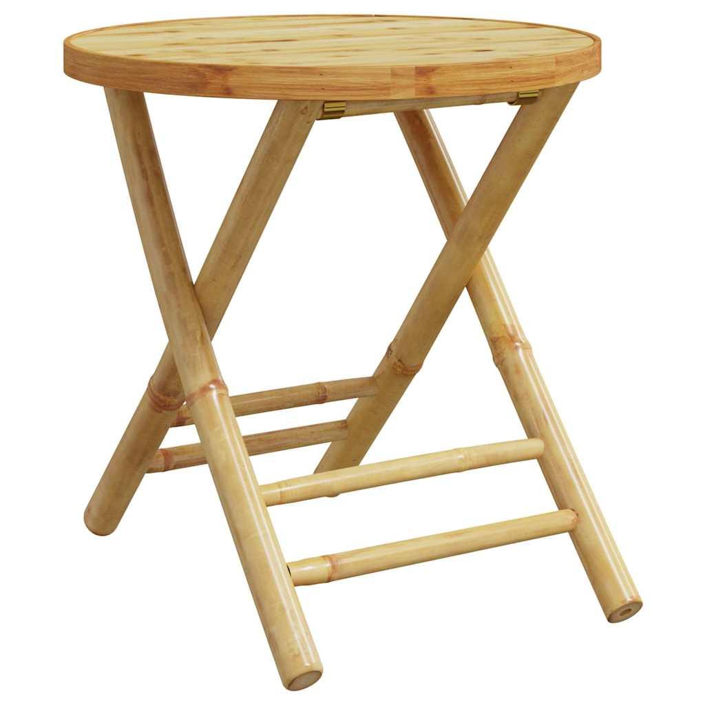 Mesa plegable de jardín de bambú 115x50x75 cm