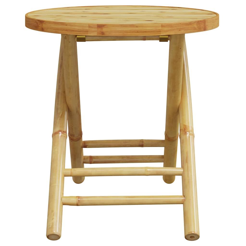 Mesa plegable de jardín de bambú 115x50x75 cm