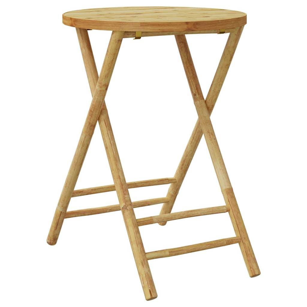 Mesa plegable de jardín de bambú