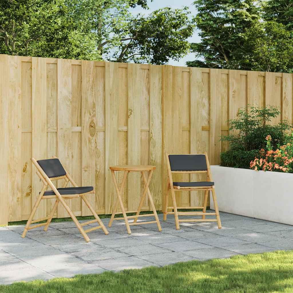 Mesa plegable de jardín de bambú