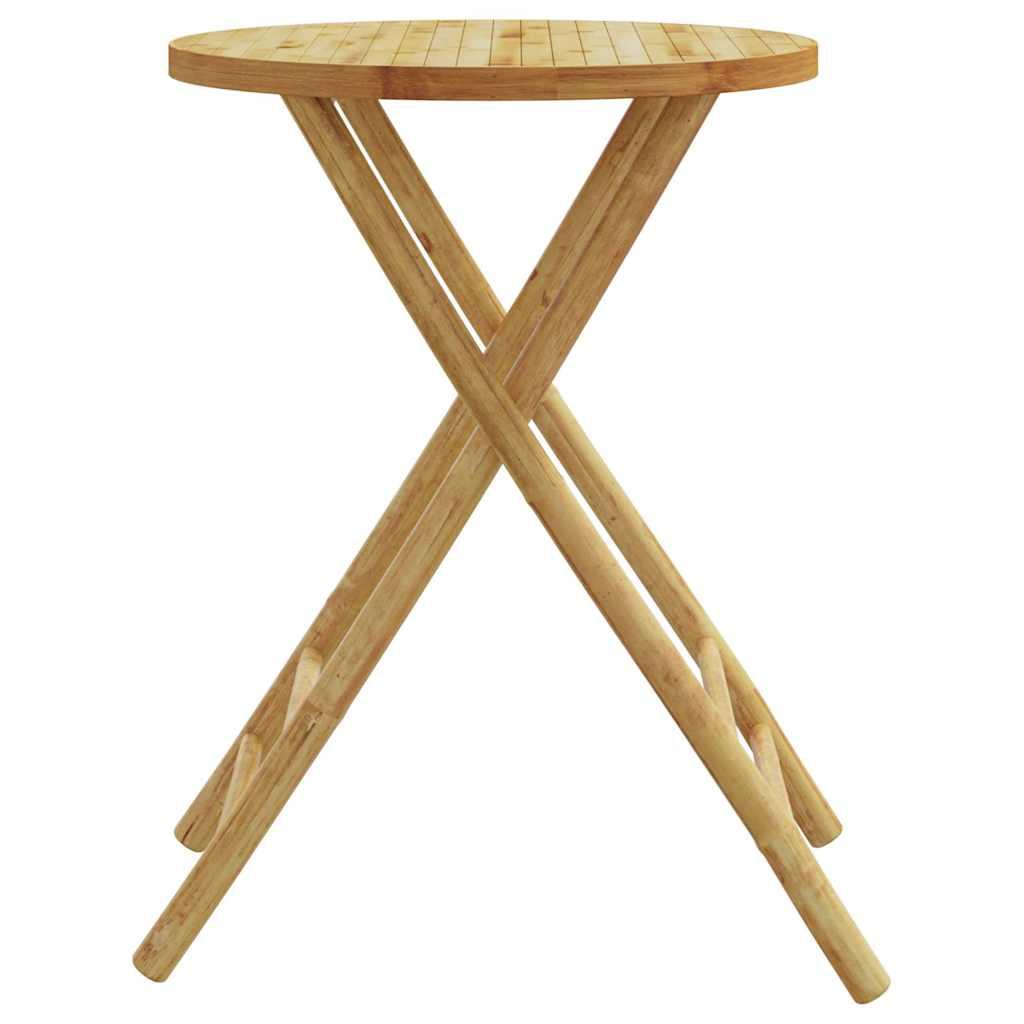 Mesa plegable de jardín de bambú