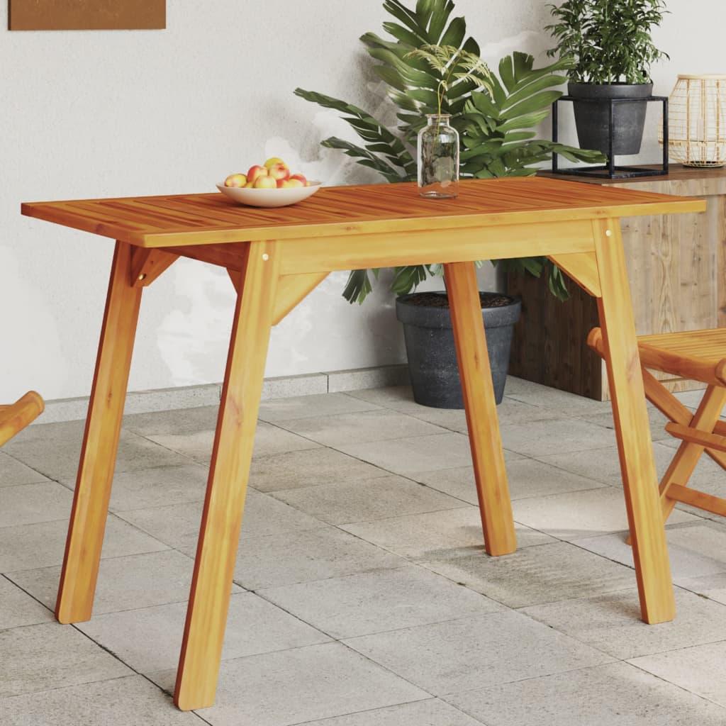 Mesa de comedor de jardín madera maciza de acacia 110x110x75 cm