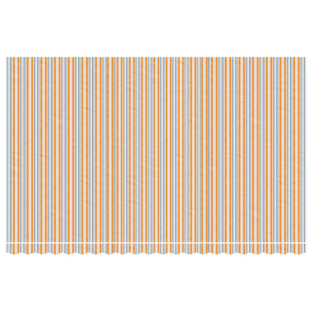 Tela de repuesto para toldo amarillo y naranja 4,5x3,5 m poliéster