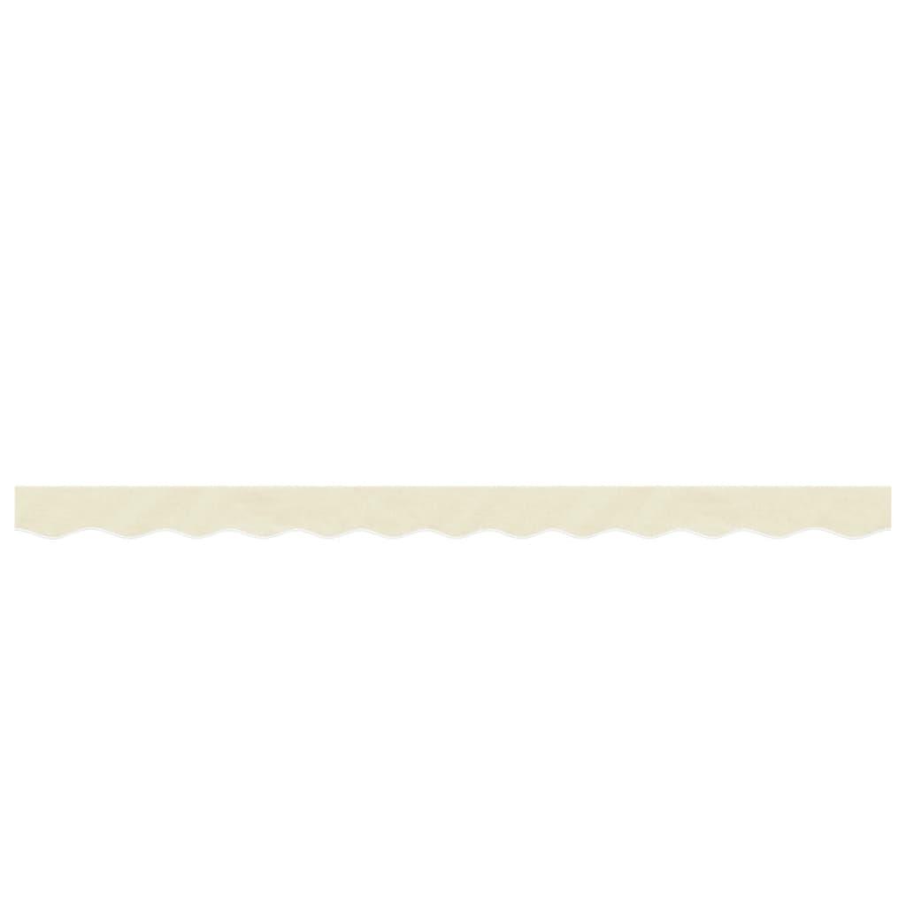 Tela de cenefa de toldo de repuesto rayas amarillo y blanco 280x20 cm