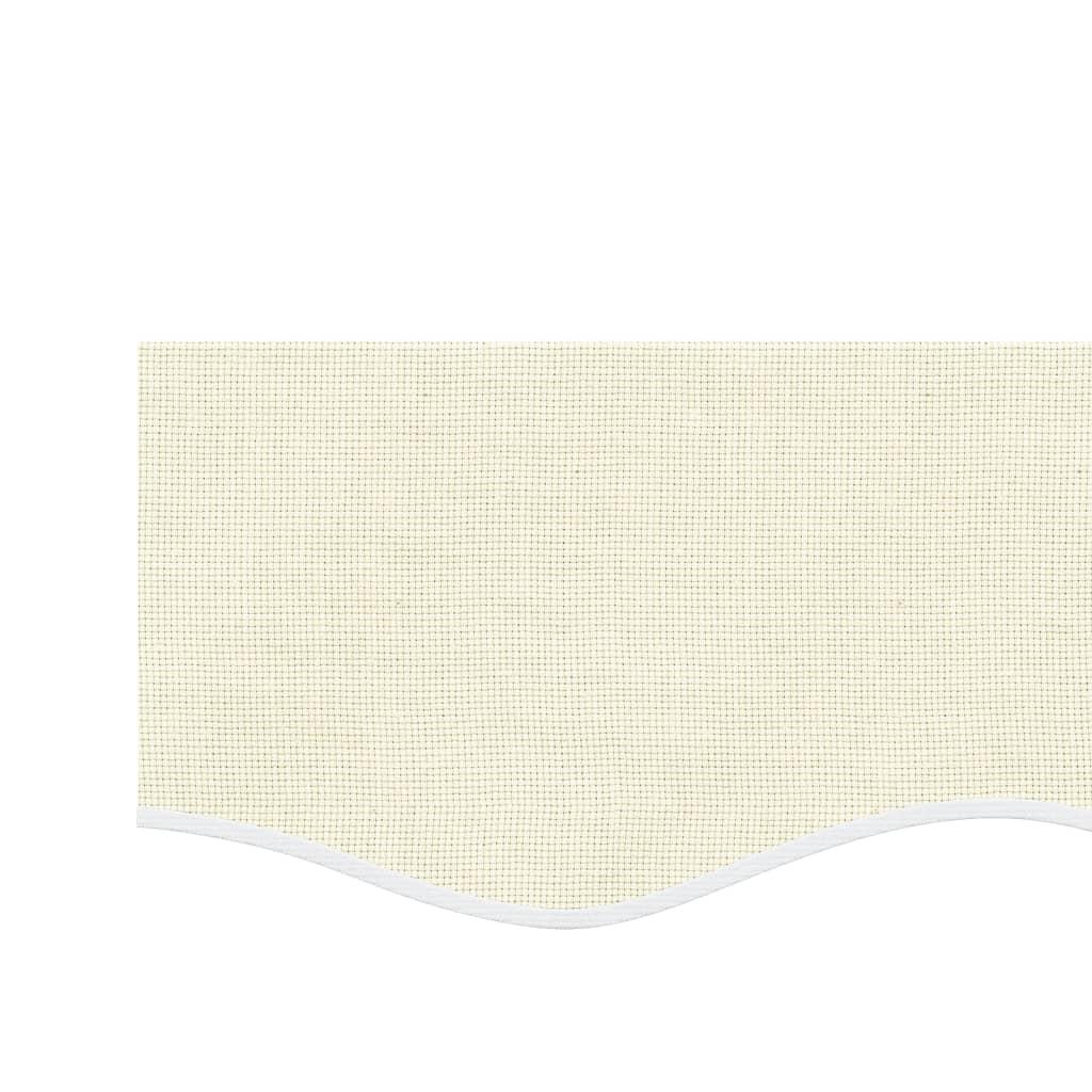 Tela de cenefa de toldo de repuesto rayas amarillo y blanco 280x20 cm
