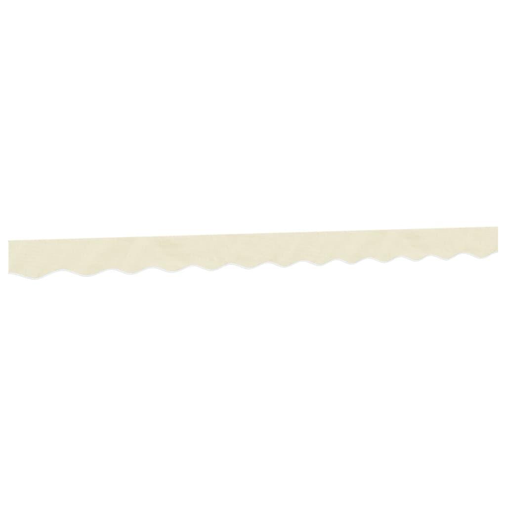 Tela de cenefa de toldo de repuesto rayas amarillo blanco 350 cm