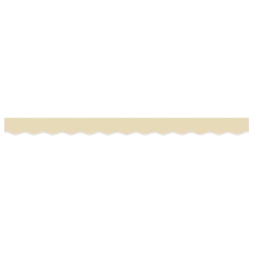 Tela de cenefa de toldo de repuesto rayas amarillo blanco 350 cm