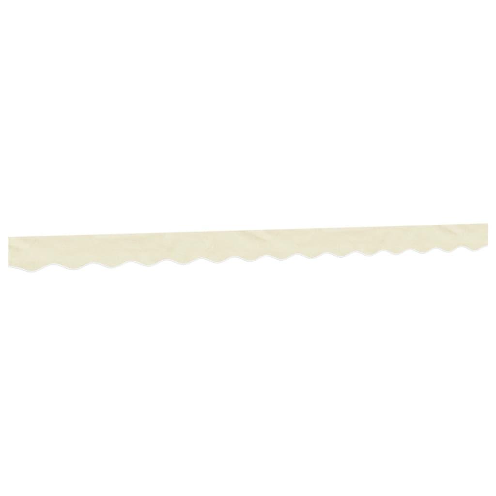 Tela de cenefa de toldo de repuesto rayas amarillo y blanco 280x20 cm