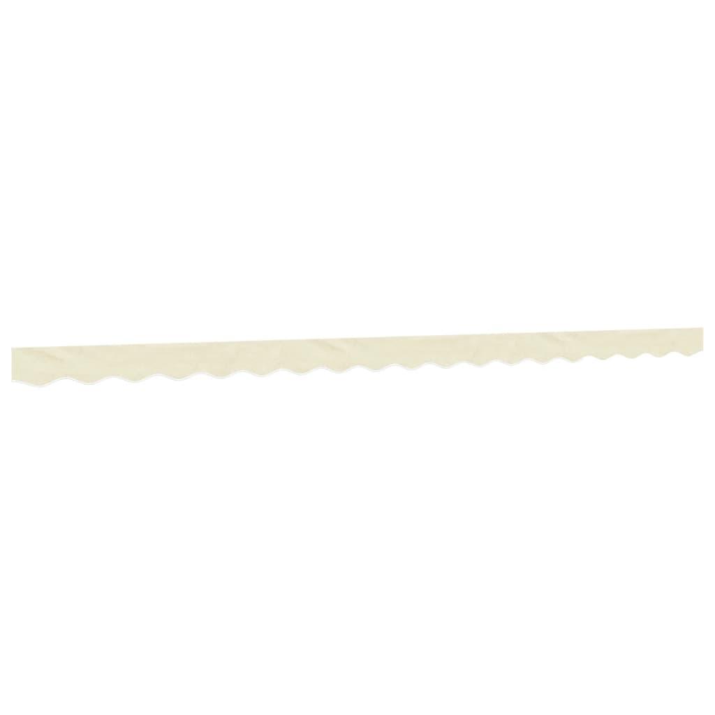 Tela de cenefa de toldo de repuesto rayas amarillo y blanco 280x20 cm