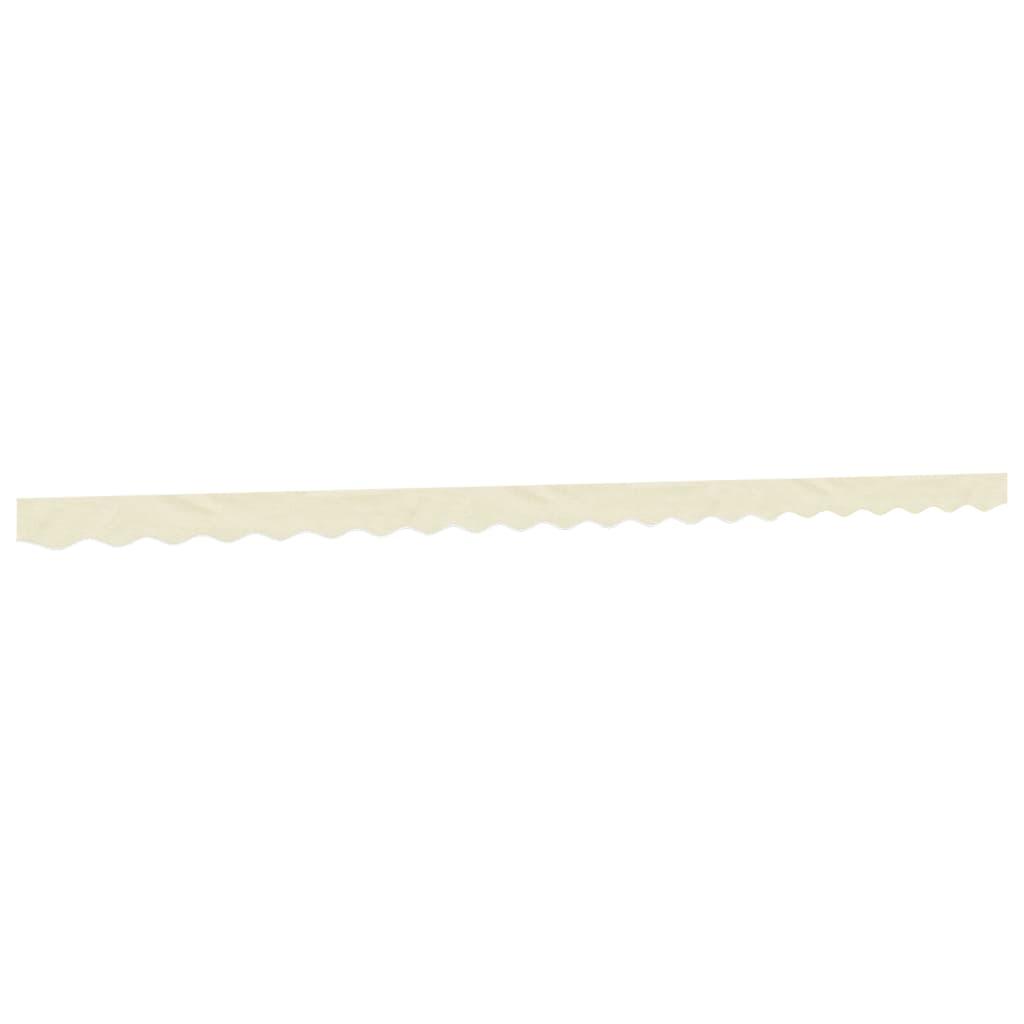 Tela de cenefa de toldo de repuesto rayas amarillo y blanco 280x20 cm