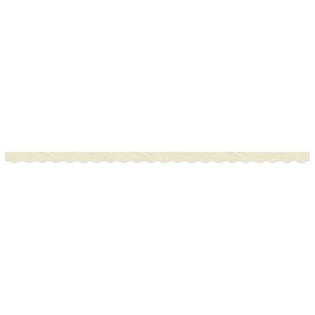 Tela de cenefa de toldo de repuesto rayas amarillo y blanco 280x20 cm
