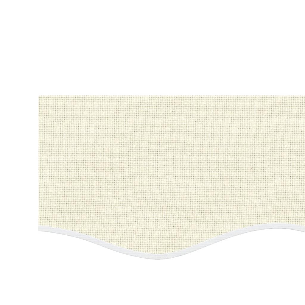 Tela de cenefa de toldo de repuesto rayas amarillo y blanco 280x20 cm