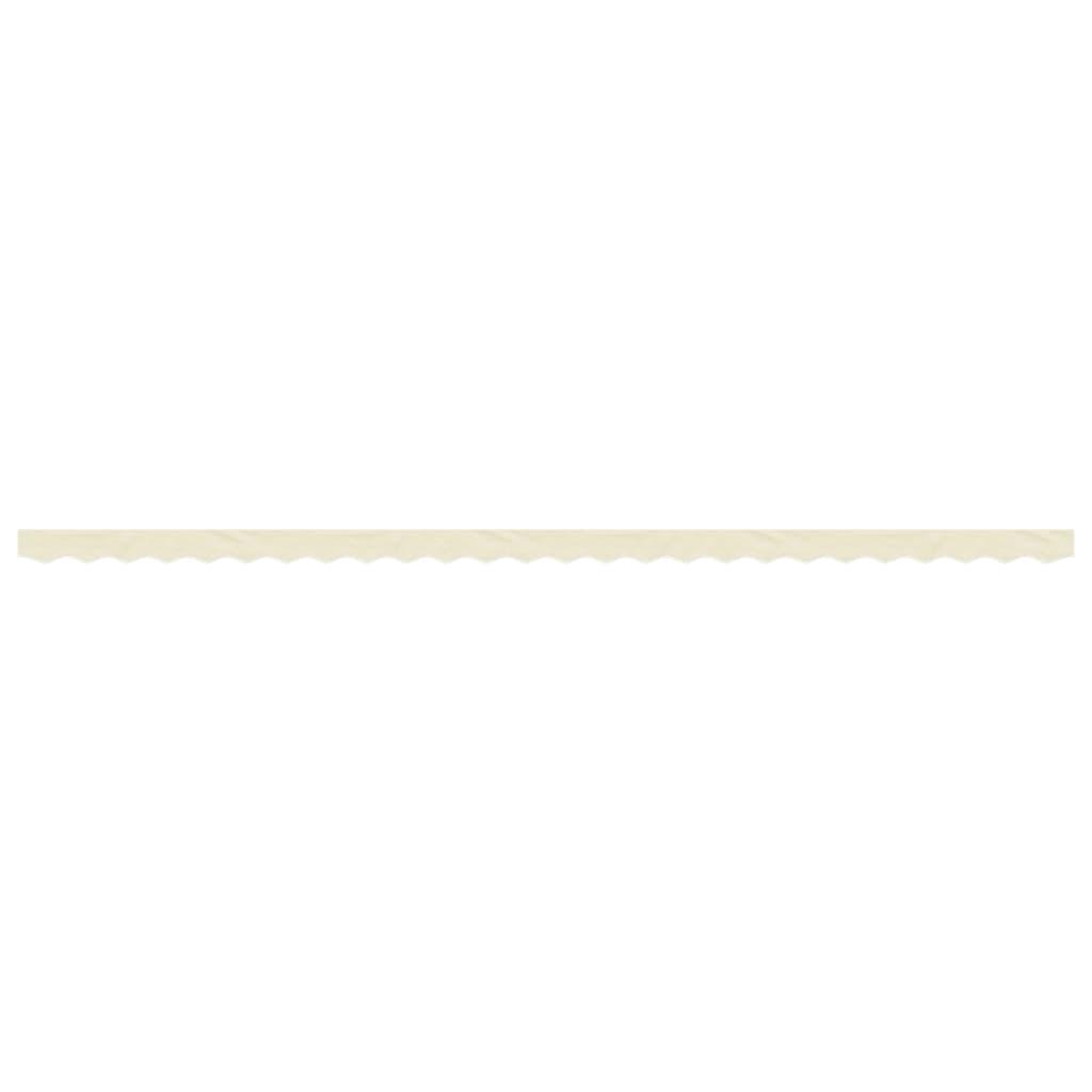 Tela de cenefa de toldo de repuesto rayas amarillo y blanco 280x20 cm