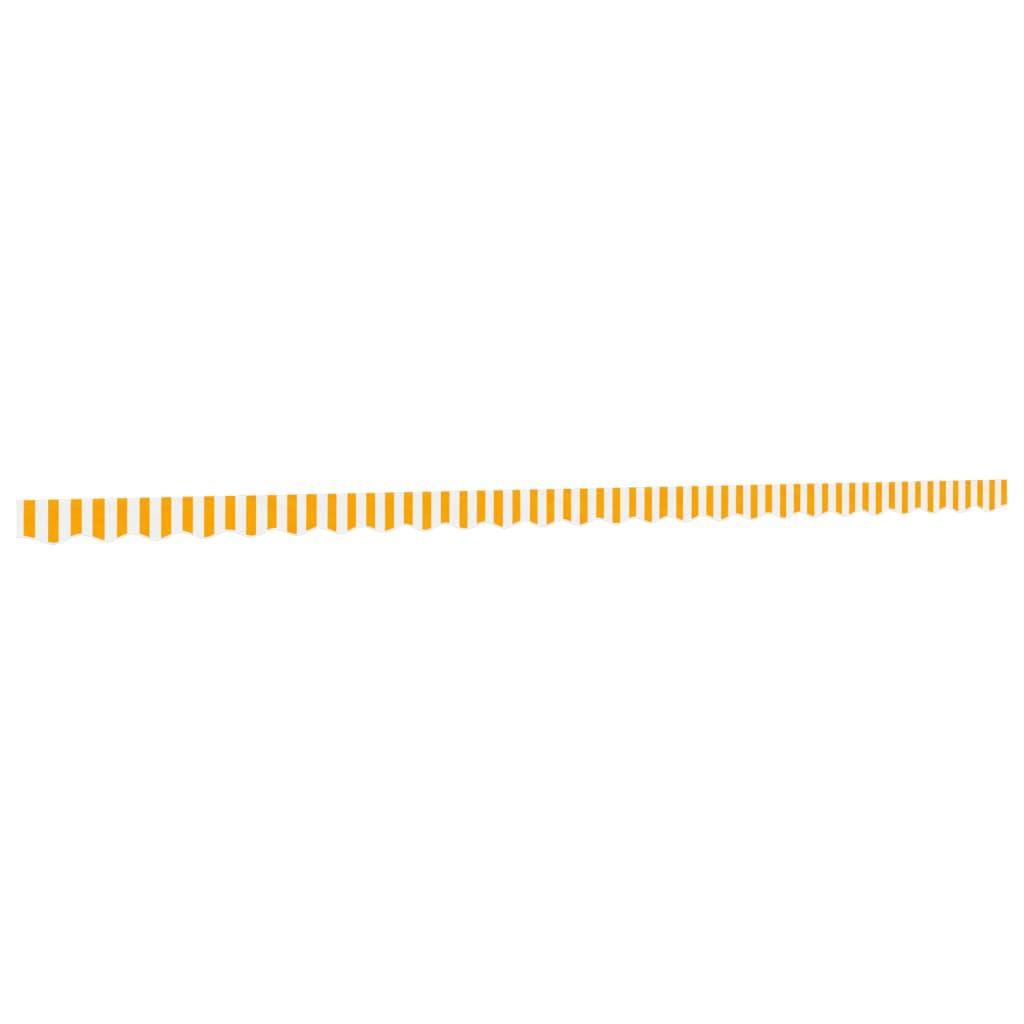 Tela de cenefa de toldo de repuesto rayas amarillo y blanco 300 cm