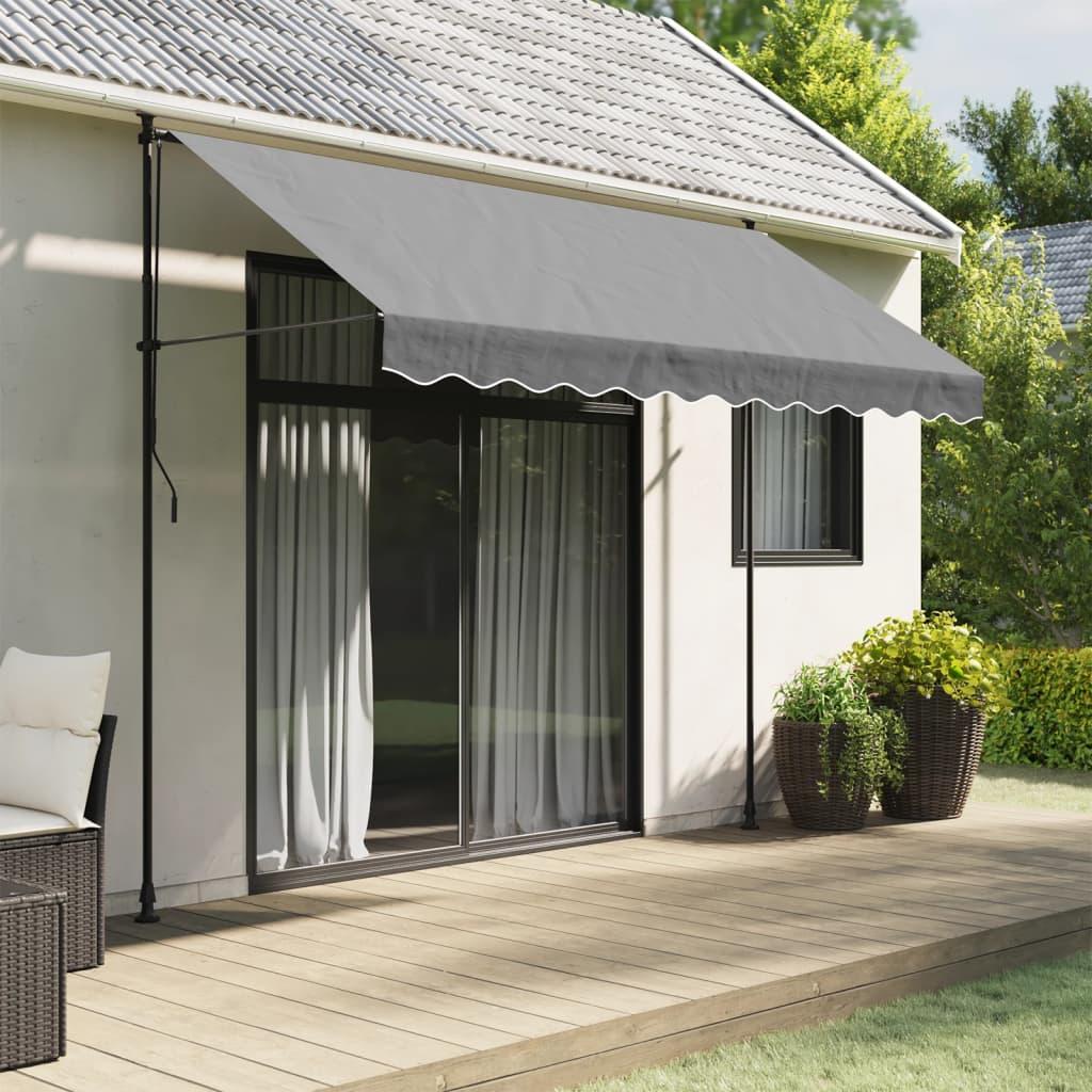 Tela de cenefa de toldo de repuesto rayas amarillo y blanco 280x20 cm