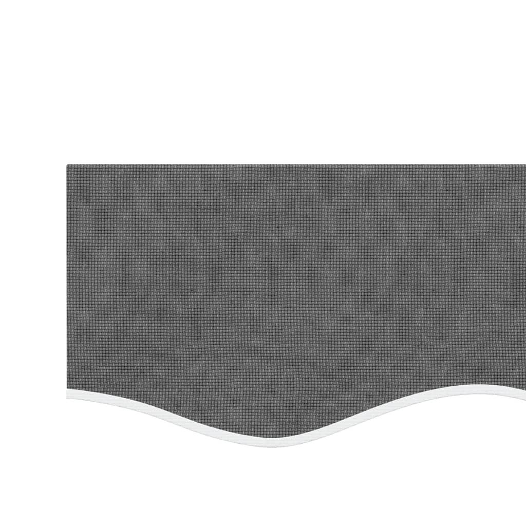 Tela de cenefa de toldo de repuesto rayas amarillo y blanco 280x20 cm
