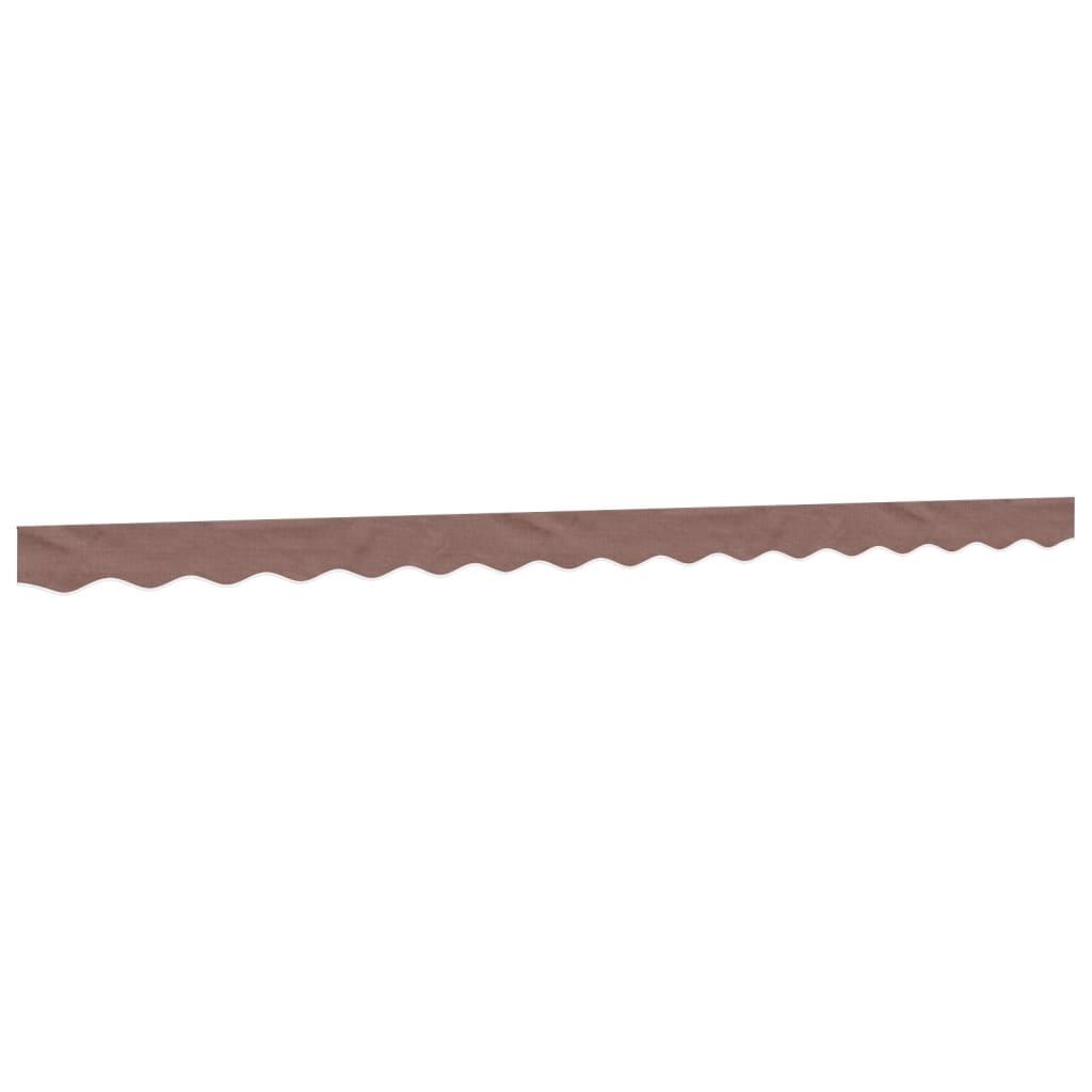 Tela de cenefa de toldo de repuesto rayas amarillo y blanco 280x20 cm