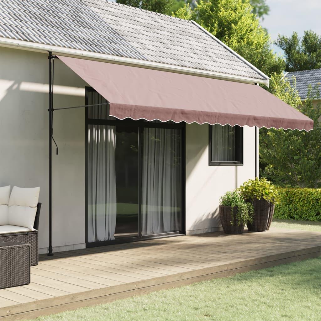 Tela de cenefa de toldo de repuesto rayas amarillo y blanco 280x20 cm
