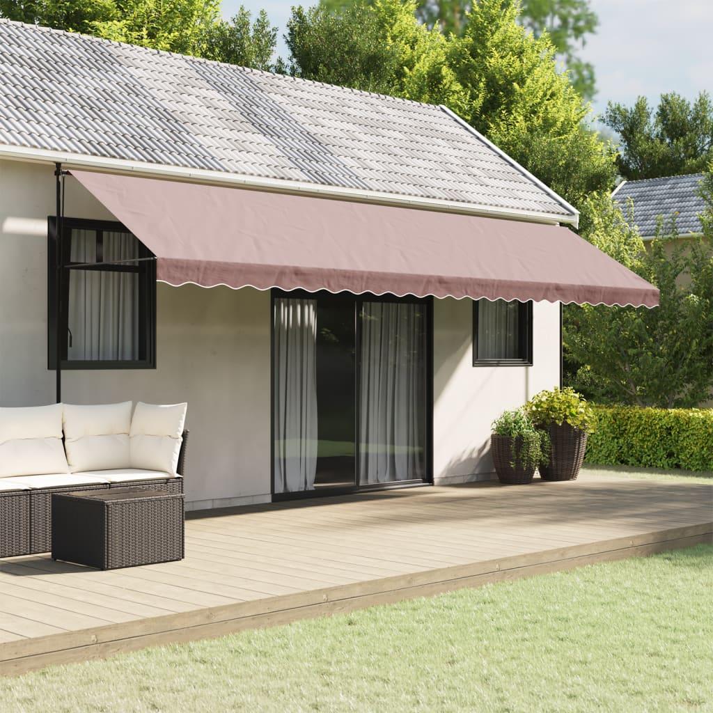 Tela de cenefa de toldo de repuesto rayas amarillo y blanco 280x20 cm