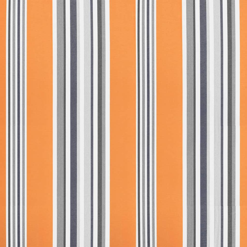 Tela de cenefa de toldo de repuesto rayas amarillo y blanco 280x20 cm