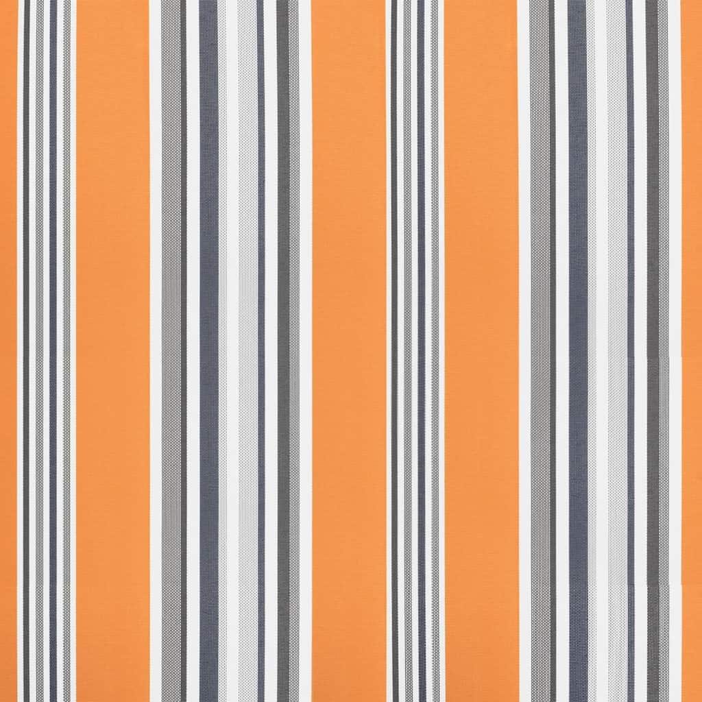 Tela de cenefa de toldo de repuesto rayas amarillo y blanco 280x20 cm
