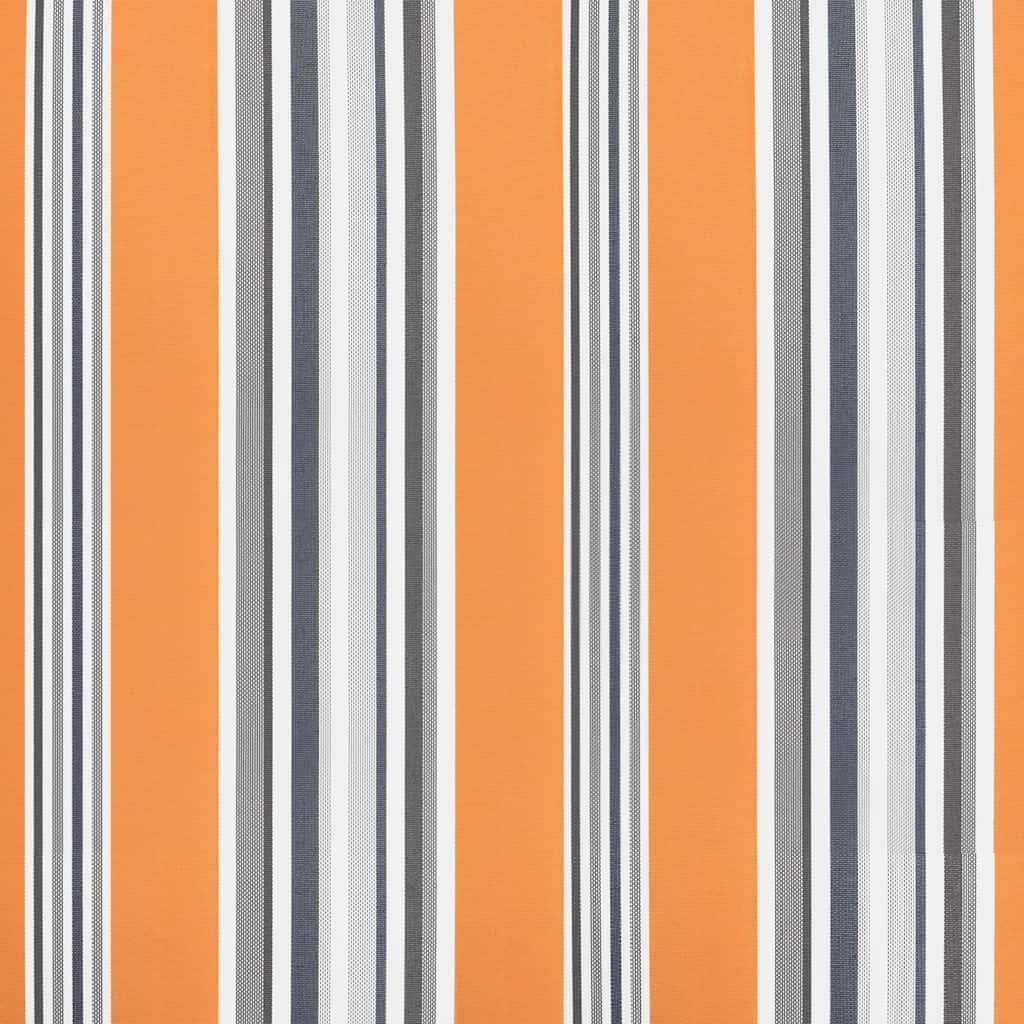 Tela de cenefa de toldo de repuesto rayas amarillo y blanco 280x20 cm