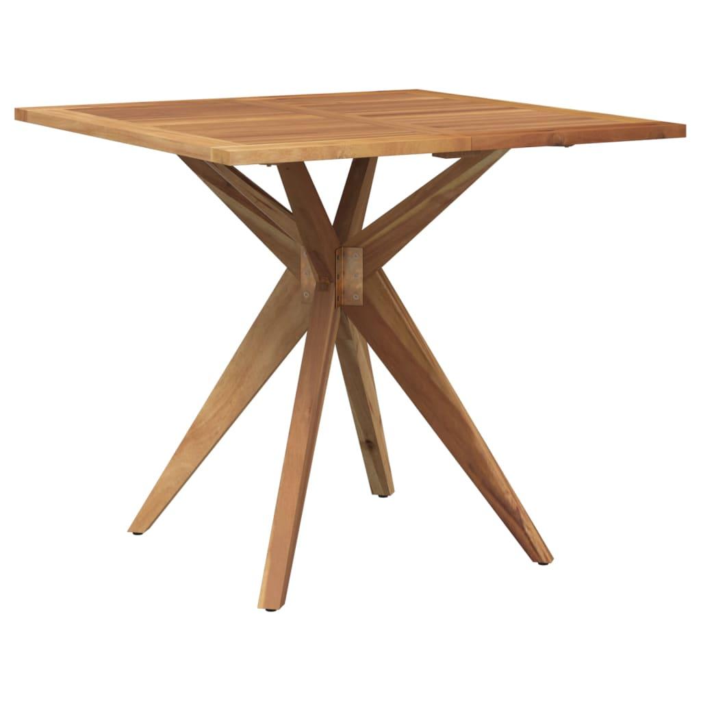 Mesa de jardín cuadrada madera maciza de acacia