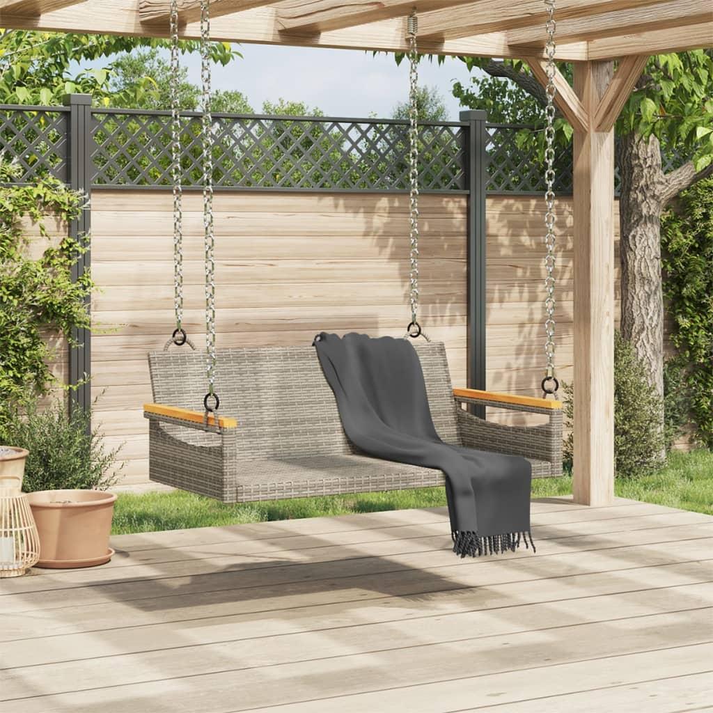Banco columpio de ratán sintético