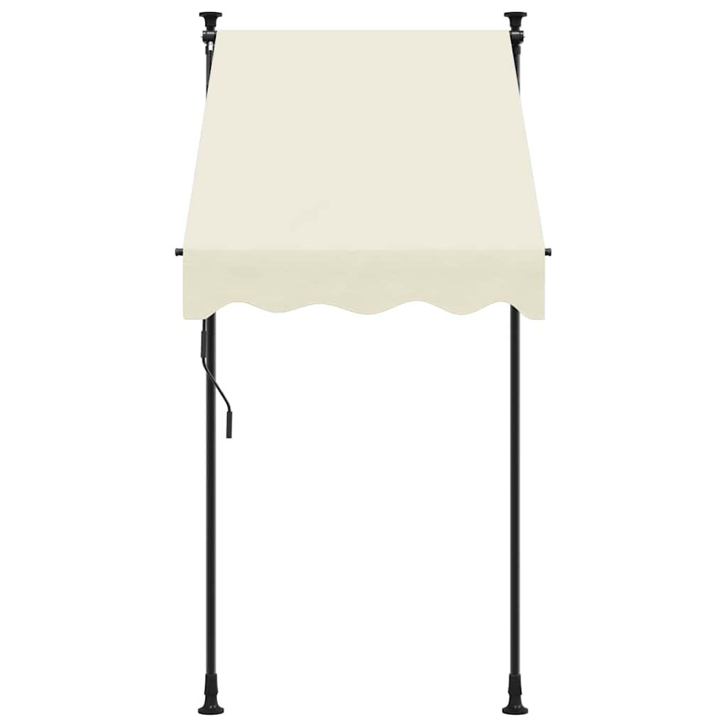 Toldo retráctil de tela y acero gris antracita 200x150 cm