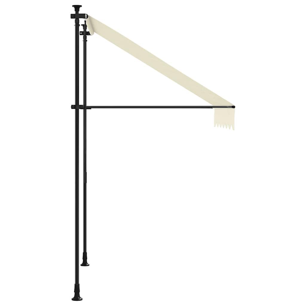 Toldo retráctil de tela y acero gris antracita 200x150 cm