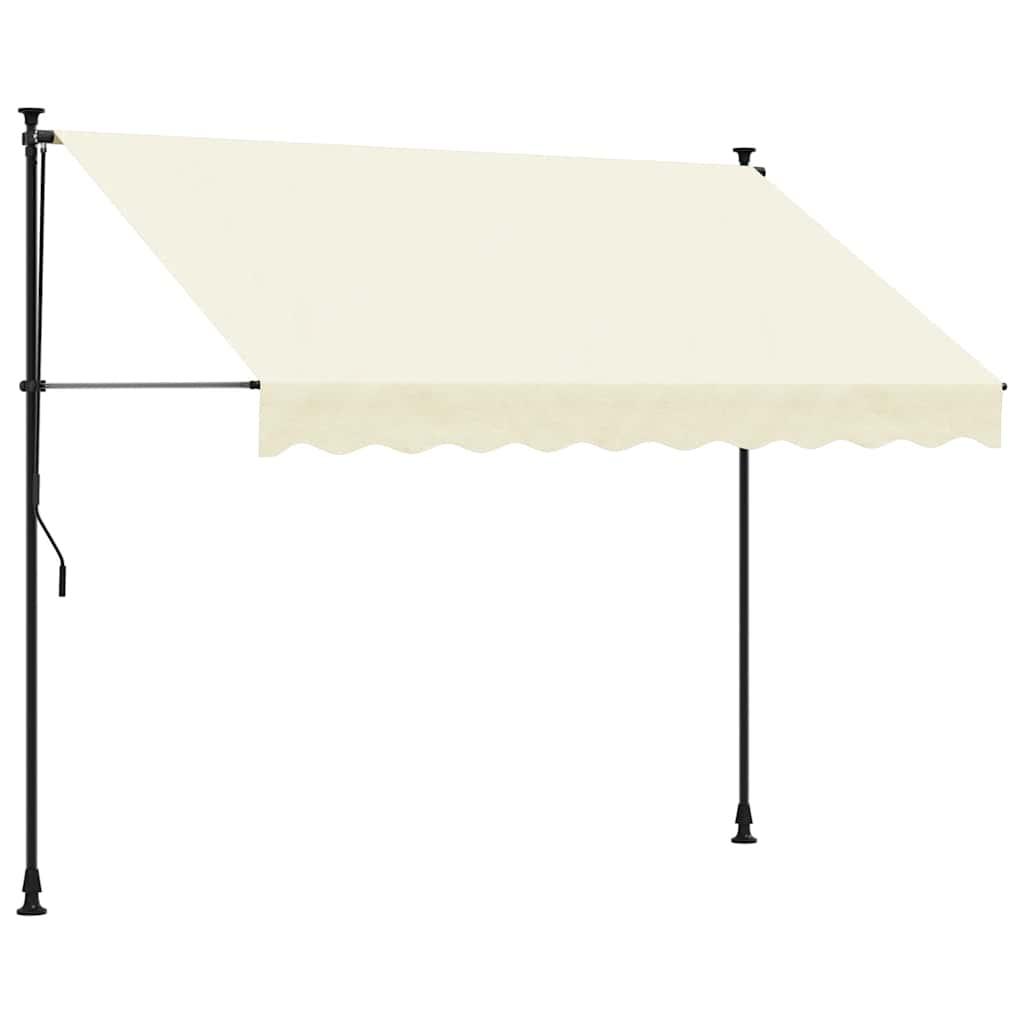 Toldo retráctil de tela y acero gris antracita 150x150 cm