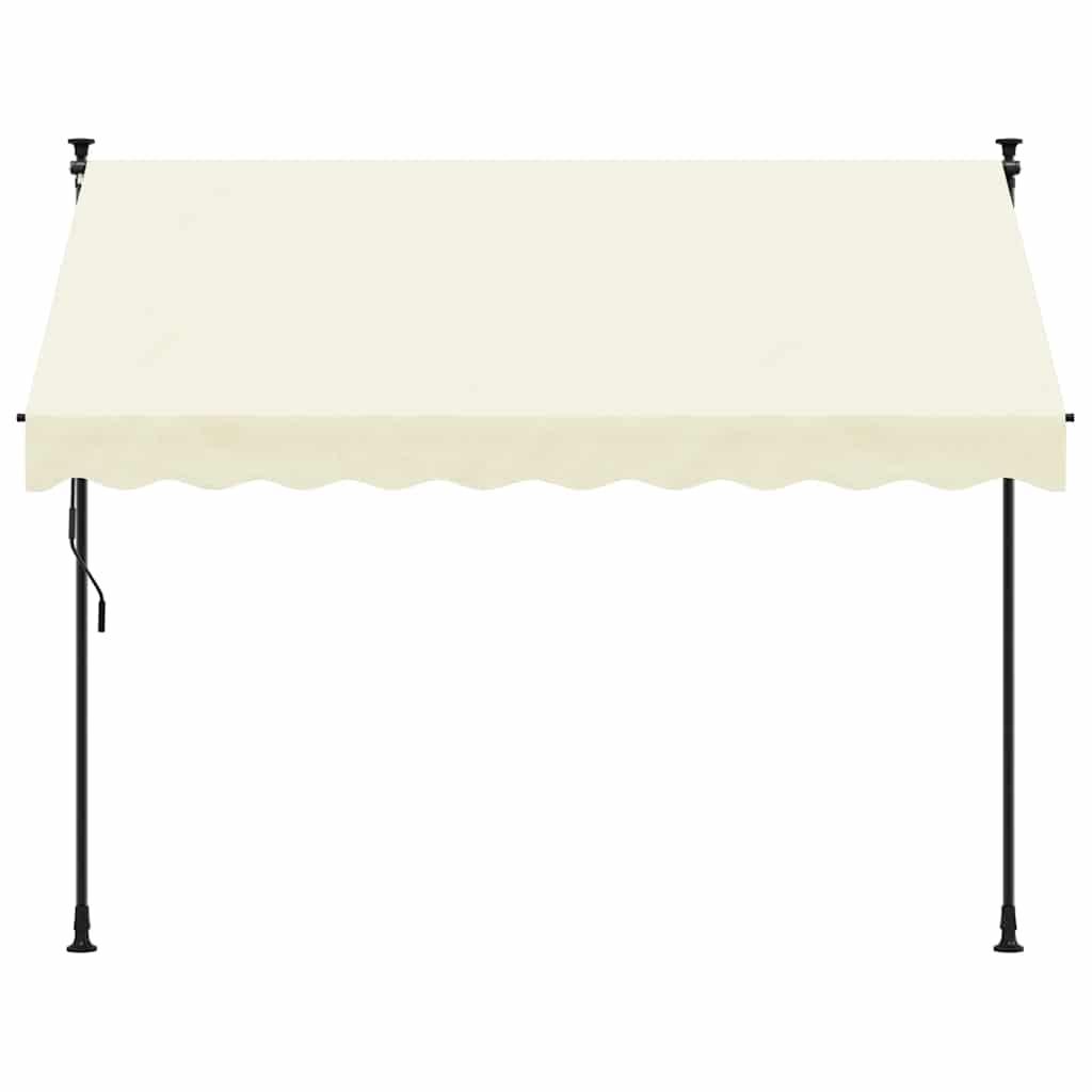 Toldo retráctil de tela y acero gris antracita 150x150 cm